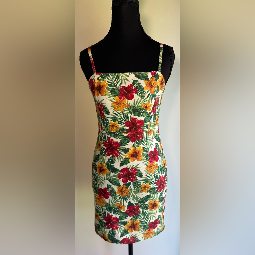 Forever 21 Tropical Floral Mini Dress S